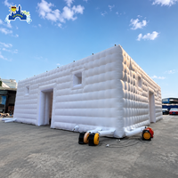 Tente structure cube gonflable Lilytoys avec paroi à double couche, certifiée CE, pavillon événementiel