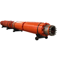 Pompe de drainage multi-étages d'urgence en acier inoxydable avec moteur pas à pas pour l'industrie minière, alimentation électrique, pression 472m pour puits miniers