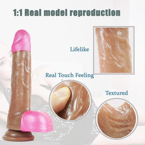 Factory Direct Large Bendable Flexible Dildo Weiches flüssiges Silikon material Haut freundlicher Gefühl Dildo Verkauf - Product Image 5