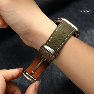 <span class=keywords><strong>Bracelet</strong></span> de montre en <span class=keywords><strong>cuir</strong></span> véritable pour <span class=keywords><strong>Apple</strong></span> <span class=keywords><strong>Watch</strong></span> S10 S11, <span class=keywords><strong>bracelet</strong></span> en <span class=keywords><strong>cuir</strong></span> 22/20/18 mm, fermoir magnétique pliable - Product Image 5