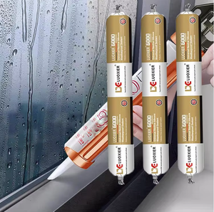 Adesivo Strutturale Siliconico Neutro <span class=keywords><strong>per</strong></span> <span class=keywords><strong>Finestre</strong></span> e Pareti Vetrate, Sigillante Trasparente Resistente alle Intemperie - Product Image 1