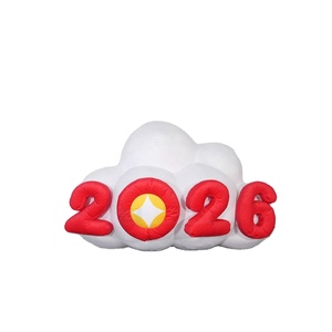 Modello Gonfiabile di Nuvola e Numero in Tessuto Floccato, Decorazione Personalizzata per Festival, Feste, Centri Commerciali ed Eventi - Product Image 6
