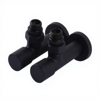 Nouvelles vanes de radiateur angulaires en laiton pour radiateur à serviettes, accessoire de robinet encastré réglable pour eau 110°C 16 bars