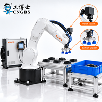 Bras robotique KUKA 10 R1100 2 à 6 axes avec manipulateur, solution personnalisée pour les applications d'asservissement et de palettisation de machines