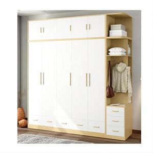 Placard pour chambre grande armoire de rangement largeur intérieur prêt-à-porter vestiaires placard rangement <span class=keywords><strong>organisation</strong></span> bois - Product Image 3