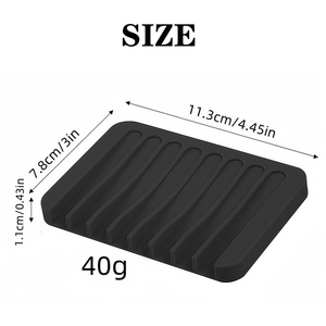 Jabonera de Silicona con Autodrenaje, Bandeja de Jabón Premium con Drenaje, Jabonera de Silicona Creativa para Baño, <span class=keywords><strong>Ducha</strong></span>, Cocina - Product Image 2