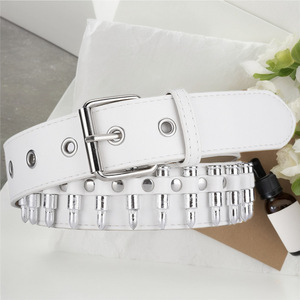 Designer Ceintures Rétro Punk Style À La Mode Hommes/Femmes Y2K Personnalisé Rock Hip Alliage 3.3cm Largeur <span class=keywords><strong>Ceinture</strong></span> En Cuir En Gros - Product Image 3