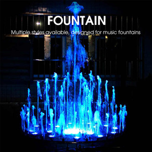 Fontaine de jardin extérieure moderne en acier inoxydable avec contrôleur d'eau et de musique dansante Ornement de forme circulaire fourni en usine - Product Image 2