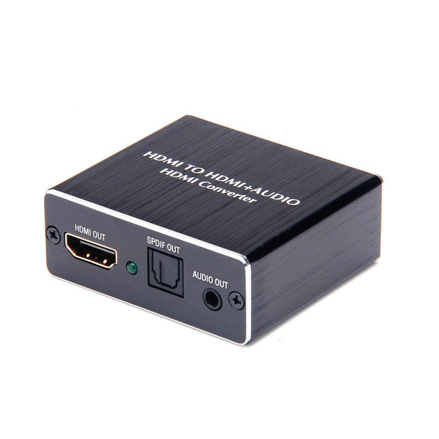 HD MI+3.5 Audio separator 4K Fiber spdif audio/Video decoder 5.1 Decoding converter