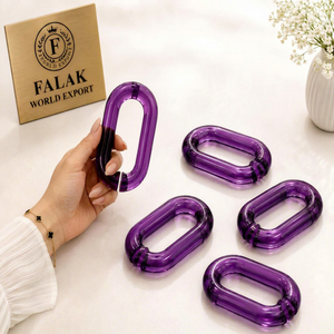Chaînes en résine transparente colorées FWE pour décoration murale, projets DIY, séparateur de pièce, moderne et respectueux de l'environnement - Product Image 1