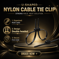 Attache-câble en nylon en forme de U