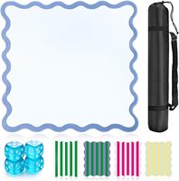 Tapis de table de mahjong en EVA festonné de 32,4 pouces, antidérapant, vert, avec 4 dés, cartes de jeu, sac de rangement, portable, facile à transporter