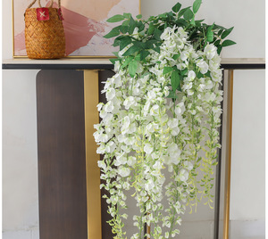 Fiore di Glicine Artificiale Gigante, Ramo Lungo 180cm, per Arco Nuziale, Decorazione Sospesa per Interni - Product Image 3