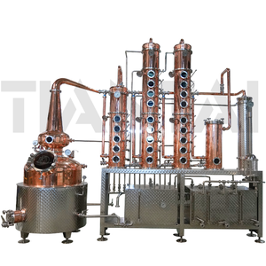 Equipo de Destilación Híbrido de 800L |   Columna de Destilación de Whisky/Ginebra de Acero Inoxidable y Cobre, de Alta Eficiencia, para Gas Natural - Product Image 1