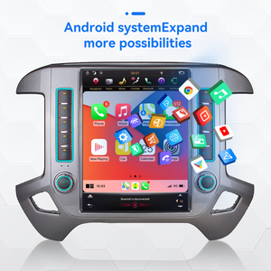 12.1 pouces Android 13 grand écran lecteur automatique pour <span class=keywords><strong>Chevrolet</strong></span> Silverado GMC 2015-2018 multimédia vidéo voiture stéréo GPS Radio - Product Image 4