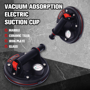 Ventosa De Bomba De Vácuo Telha De Vidro Otário Heavy Duty <span class=keywords><strong>Hand</strong></span>-<span class=keywords><strong>held</strong></span> Preto Ventosa De Ar Com Medidor De Pressão - Product Image 5