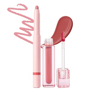 Sets de Regalo de Maquillaje Cosmético con Opción de Agregar Logotipo, Brillo Labial de Larga Duración, Brillo Labial Mate y Delineador de Labios, Kit de Peine Labial - Product Image 1
