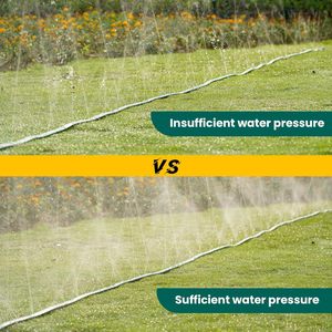 Manguera de riego por aspersión, camas de jardín, ahorro de agua, niebla de goteo para césped, manguera de riego con estacas para manguera - Product Image 4