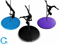 Tapis pliant rond de haute qualité tapis de danse sûr sans tuyau en acier