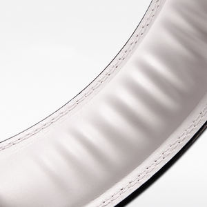 LS0874 도매 사용자 정의 로고 무게 리프팅 벨트 PU 가죽 및 소가죽 4 인치 여성 역도 벨트 - Product Image 3