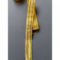 Dentelle française de luxe écologique dorée, brodée de strass, tressée dorée, polyester/coton, uniforme Europe/Afrique