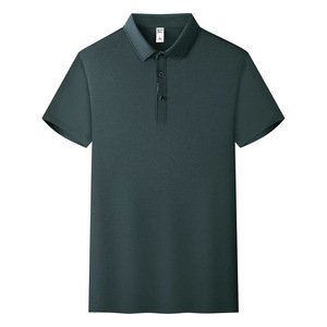 Men's Solid Color Polyester Polo Shirt Short Sleeve Workwear Daily Wear YZ02-8606 - Product Image 1