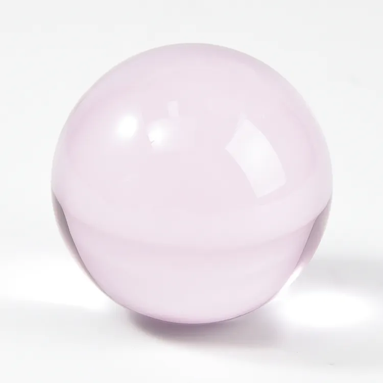 50MM High Standard Bola De Cristal Fine Workmanship Wholesale Solid Color Transparent Crystal Balls
