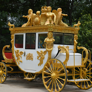 Magnifique calèche royale rouge à chevaux à vendre – Chariot à chevaux spécial pour événements - Product Image 2