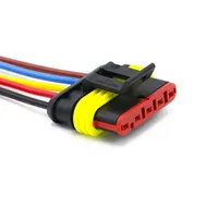 5/20/100 Kits de connecteurs auto étanches HID 1/2/3/4/5/6 broches 415V avec fil 15CM 18AWG pour câblage de faisceau de voiture/camion Fabriqué en Chine continentale