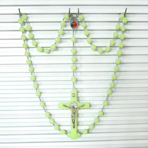 Colgante de Corazón Inmaculado para pared, colgante de corazón de <span class=keywords><strong>la</strong></span> <span class=keywords><strong>Virgen</strong></span> Marí<span class=keywords><strong>a</strong></span>, Rosa enorme, cuentas de 16mm, regalo de decoración para el hogar - Product Image 5