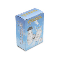 Loupe HD à fort grossissement 60X avec LED, pour évaluation de bijoux et détection de devises, mini-microscope portable, modèle HJ-60
