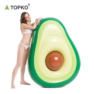 Alfombrilla de agua inflable <span class=keywords><strong>gigante</strong></span> TOPKO para adultos y niños, bonito flotador de <span class=keywords><strong>piscina</strong></span> de aguacate - Product Image 3