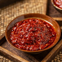 Red Oil Broad Bean Paste Authentic Light Salt Stir-Frying Special Fragrant Chili Sauce Sichuan Style 25kg Carton 12 Months Shelf