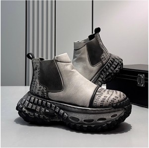 Zapatos casuales de alta calidad para hombres, tendencia de moda al aire libre, suela gruesa, botas cortas de motocicleta que aumentan la altura - Product Image 2