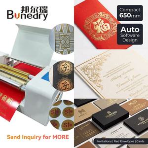 Imprimante à plat numérique automatique Bonedry 360A à entraînement électrique pour cartes de remerciement personnalisées – Machine de presse à chaud exclusive - Product Image 3
