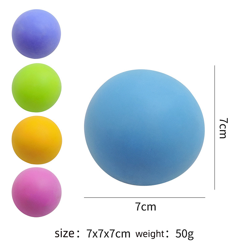 7cm pure color flour ball with random colors