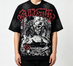 เสื้อยืดโอเวอร์ไซส์แขนยาวคอวี ผ้าคอตตอนถัก 100% พิมพ์ลายเรโทรแบบสั่งทำพิเศษ สไตล์วายทูเค สำหรับผู้ชาย ใส่ในฤดูหนาว - Product Image 4