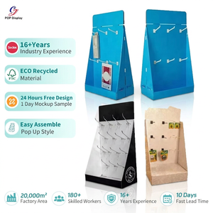 Exhibidor de Cartón Plegable CYJ para Mostrador, Exhibidor de Papel para Venta al por Menor, Exhibidor de Cartón Colgante para Electrónicos con Gancho - Product Image 1