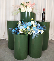 Offre Spéciale : Ensemble de Présentoirs Cylindriques Blancs pour Gâteaux de Mariage – Socles Décoratifs pour Table de Desserts Événementielle