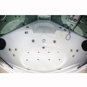 2019 di lusso Multi-funzionale di <span class=keywords><strong>cabina</strong></span> <span class=keywords><strong>doccia</strong></span> con <span class=keywords><strong>vasca</strong></span> da bagno 5 MILLIMETRI di vetro nero chiusa <span class=keywords><strong>doccia</strong></span> - Product Image 3