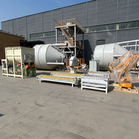 RH Ligne de production de mortier sec entièrement automatique 18,5 kW 380 V pour enduit mural, poudre de ciment et plâtre, installation de mélange facile à utiliser et personnalisable