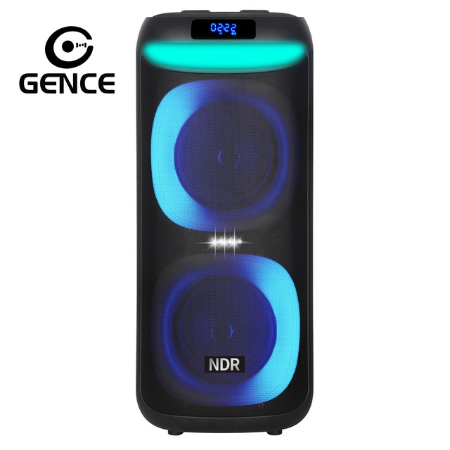 2026 Hot Selling Portable for Wireless Outdoor Bass Speaker with RGB Light Plastic 40W Computer/Mobile Phone Compatible