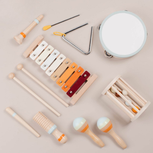 Beiyang Classic Montessori Jeux éducatifs pour bébés, ensembles d'instruments de musique en bois Macaron, percussion, 5 à <span class=keywords><strong>7</strong></span> ans, écologiques - Product Image 2