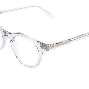 Hochwertige markenbrille transparente hochwertige brillenrahmen individuelles logo acetat optische brillenrahmen