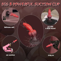Dildo de Fantasía Dragón, Dildo Grueso de Animal (Perro, Caballo, Alienígena), Juguetes Anales con Ventosa, Juguetes Sexuales de Silicona con Forma de Pene