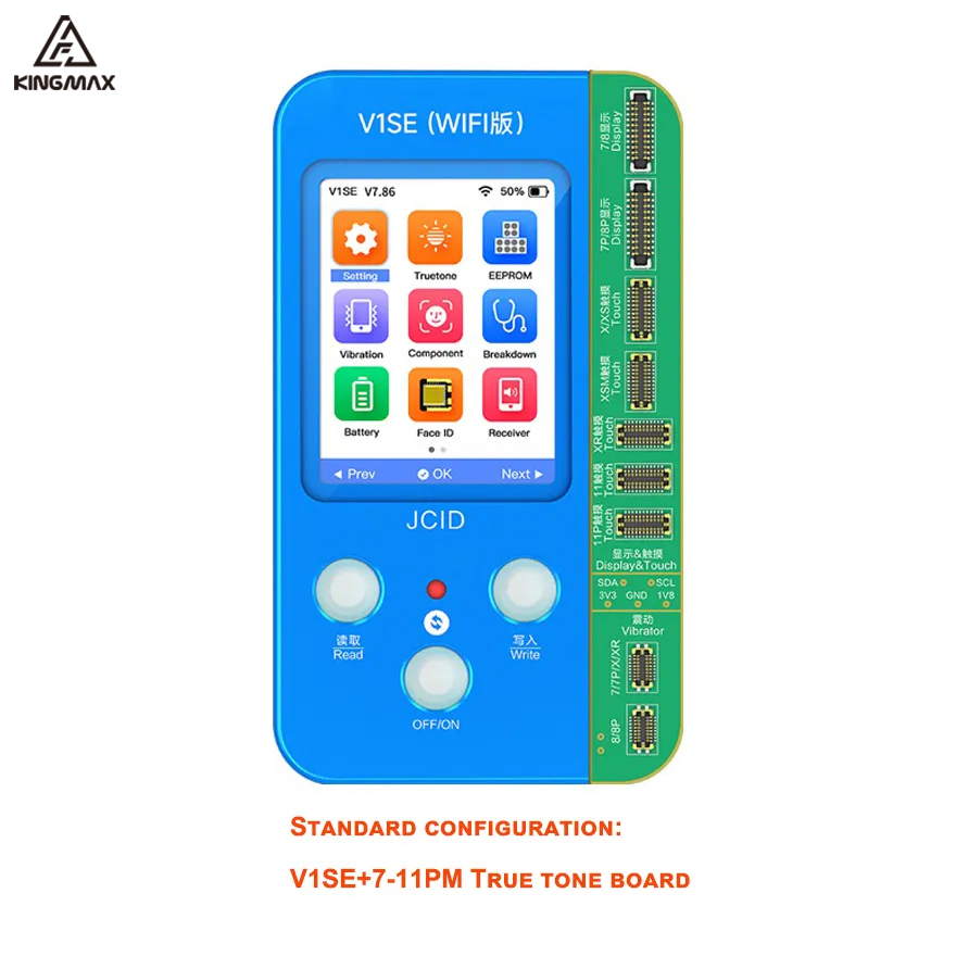 JCID V1SE WIFI版 JCID V1SE Wifi True Tone Repair Programmer w/ 9 Boards for
