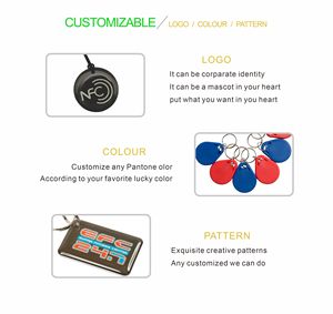 13.56Mhz 프로그래밍 가능 재기록 가능 미니 NFC 태그 ABS <span class=keywords><strong>RFID</strong></span> 키포브 키체인 (호텔, 주택용 1K 칩 탑재) - Product Image 5