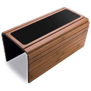 Aanpasbare Opvouwbare Bamboe <span class=keywords><strong>Sofa</strong></span> Arm Dienblad Tafel Met Afstandsbediening Houder Anti Slip Mat - Product Image 1