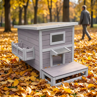 Abri pour animaux de compagnie en bois durable, peint par pulvérisation, avec toit en plastique résistant, structure stable pour chiens et chats, utilisation domestique
