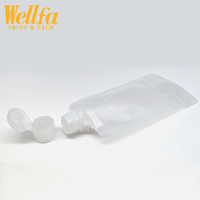 10ml, 50ml, 100ml, sac à pression liquide avec capuchon rabattable, en plastique, personnalisé, pour voyage, crème solaire, shampoing, Lotion, emballage d'échantillon